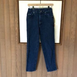 Lee high rise mom jean dark wash